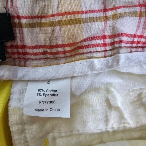 J.Crew Yellow Chino Stretch Favorite Fit Capris Pant Women 4 - Picture 5 of 5